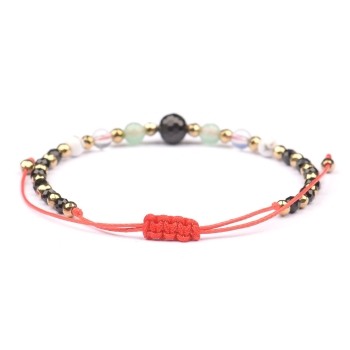 Bransoletka celebrytka TURMALIN + znak zodiaku RAK zodiak